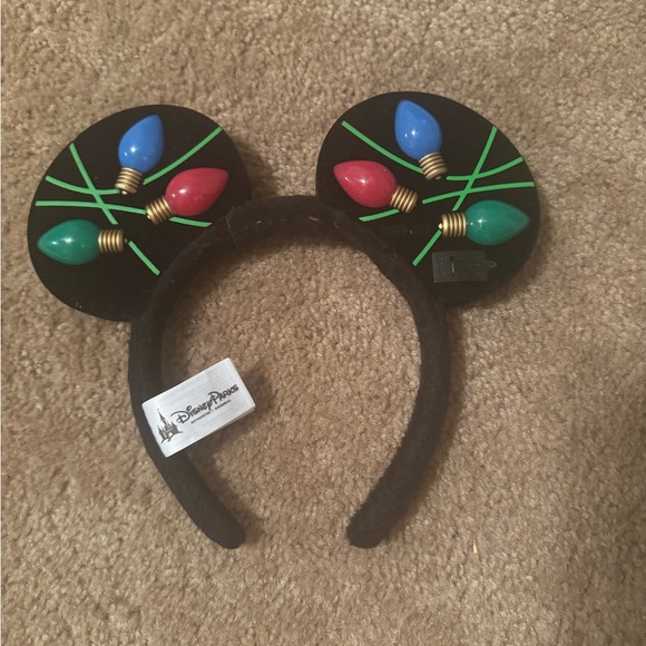 Disney Parks Mickey Ear Headband Light-Up Bulb Holiday Minnie Ears Christmas - Picture 4 of 5